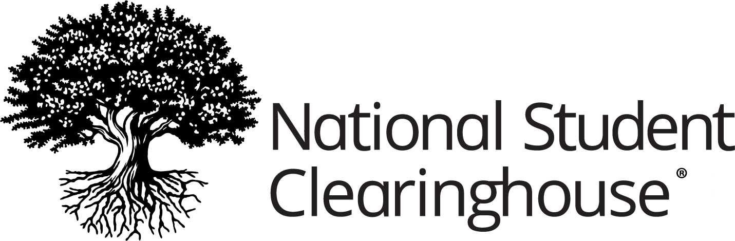National Student Clearinghouse logo with tree illustration and registered trademark symbol