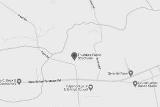 Map showing the location of Thundura Fabric Structures