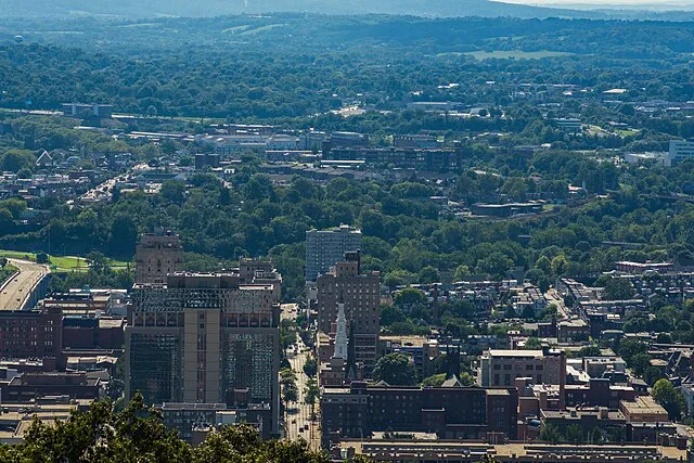 Reading pennsylvania skyline