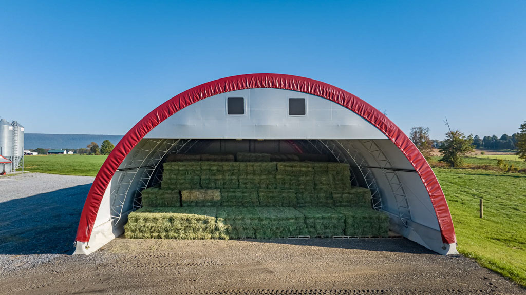 thundura fabric structure used for Hay storage