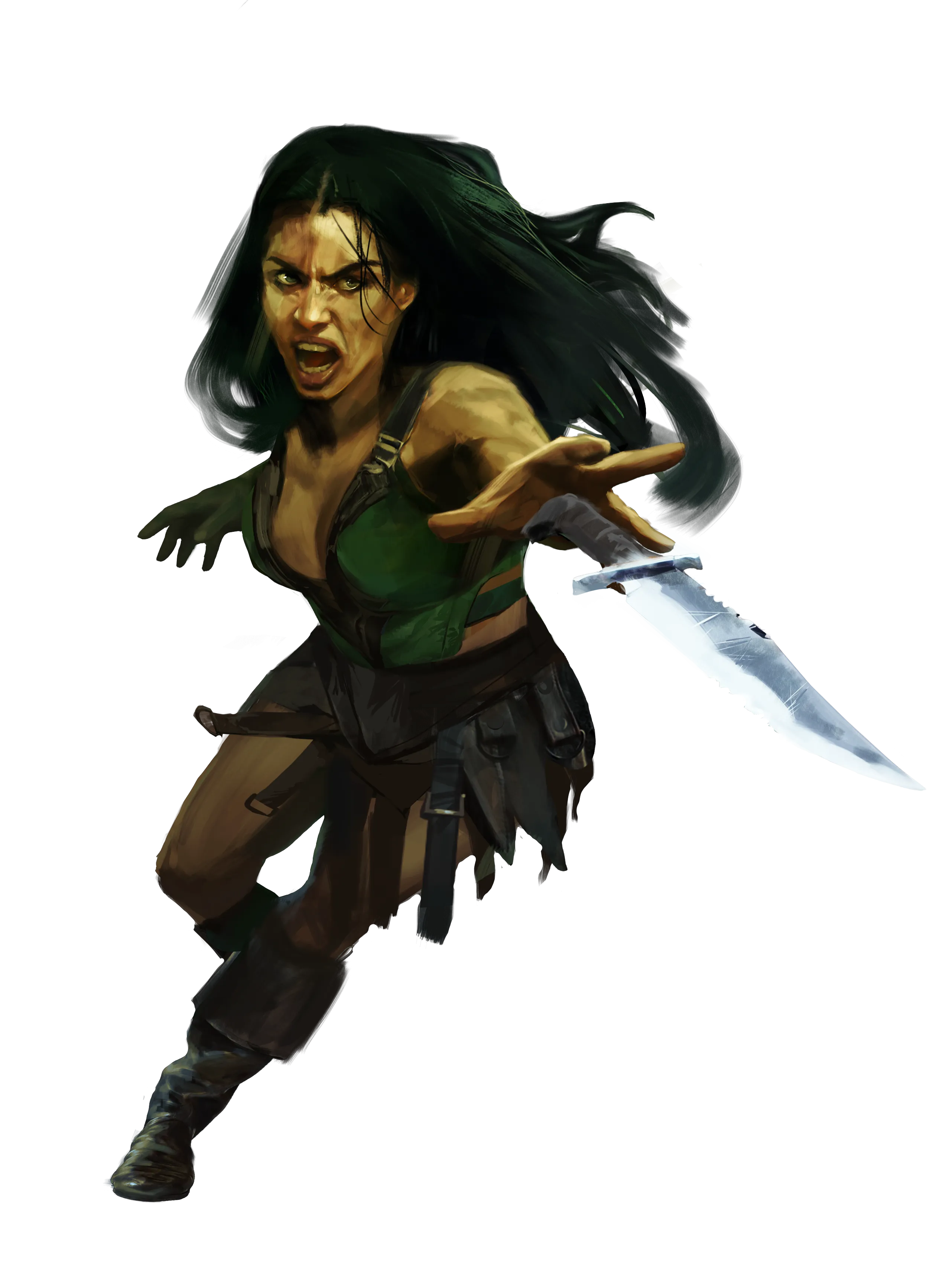 Amazonian mid-strike, illustrated by Elif Aydın
