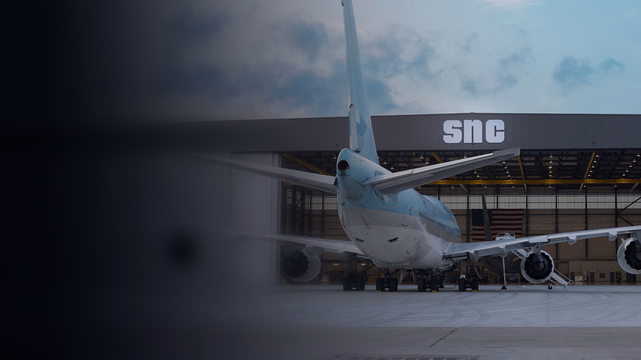 SNC aviation center hangar