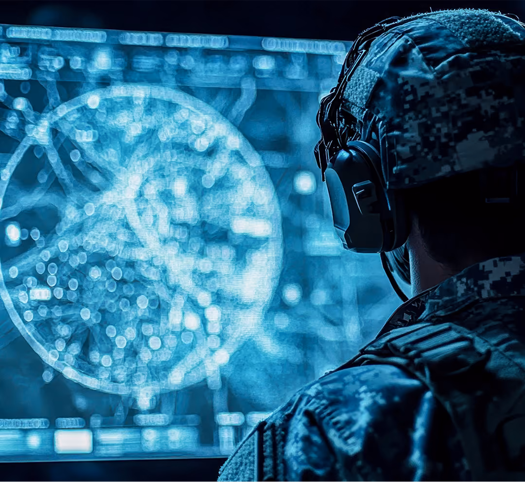 SNC Command and Control system connecting platforms, sensors, and operators across all domains