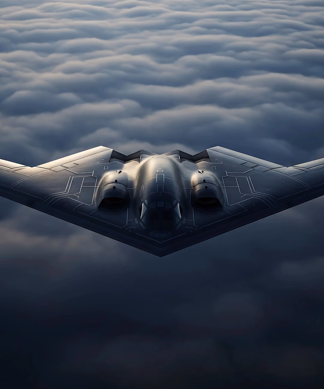 B-2 Spirit stealth bomber equipped with SNC's Adaptable Communications Suite (ACS)