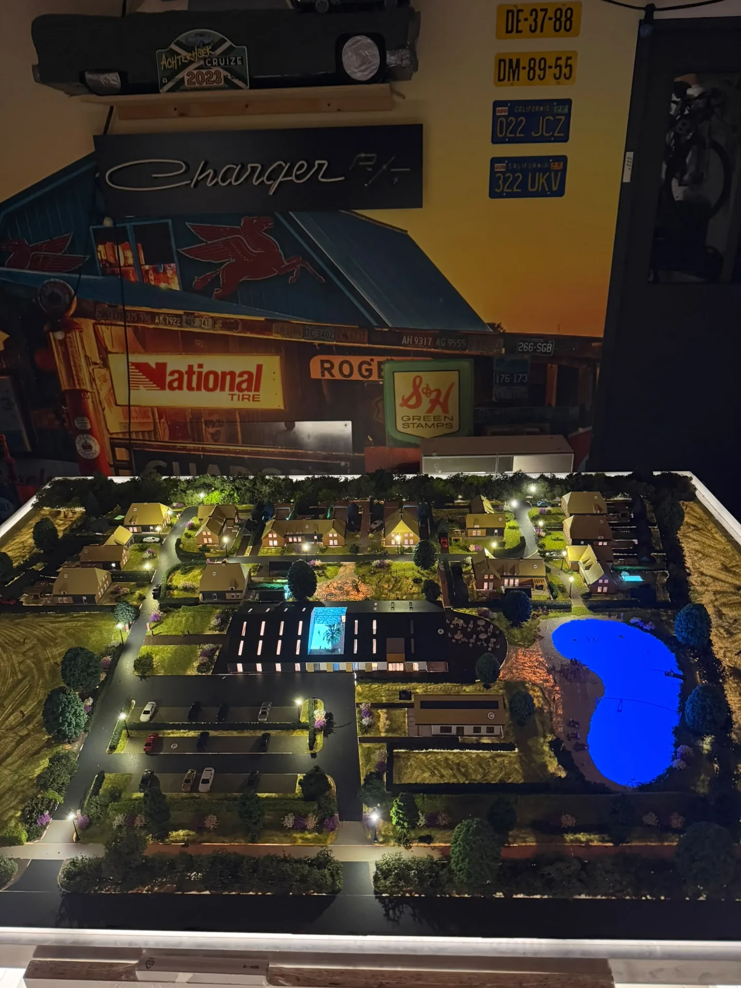 Overzicht van een gedetailleerde vastgoedmaquette