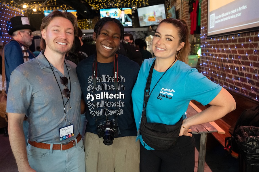 Founders connecting at a Get Connected mixer