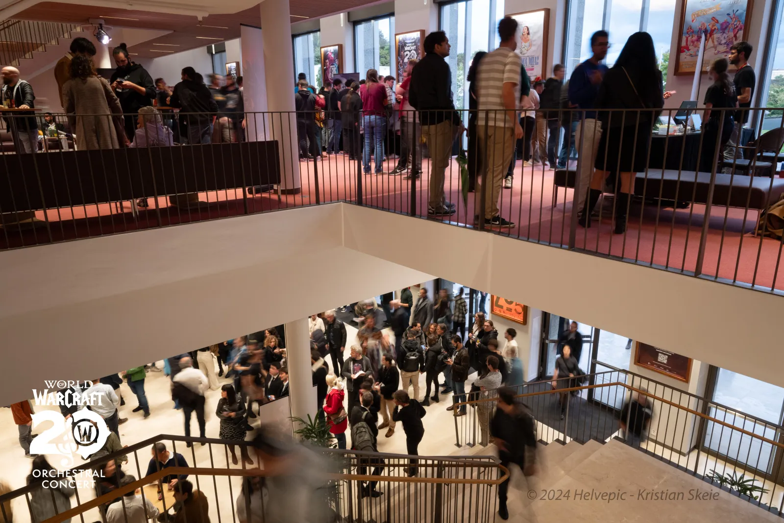 Audience arriving before the concert