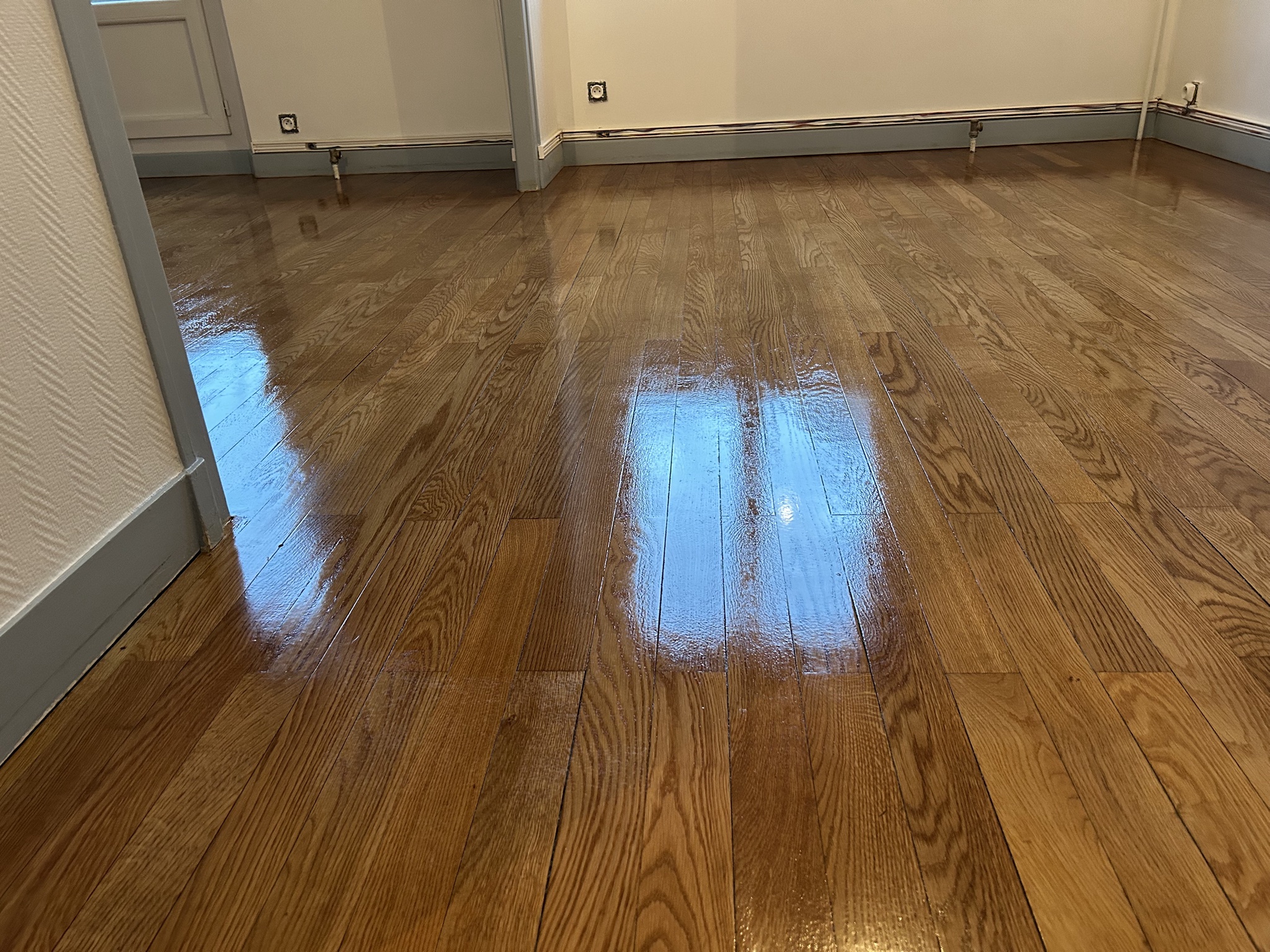 Parquet bois dans une piece a vivre