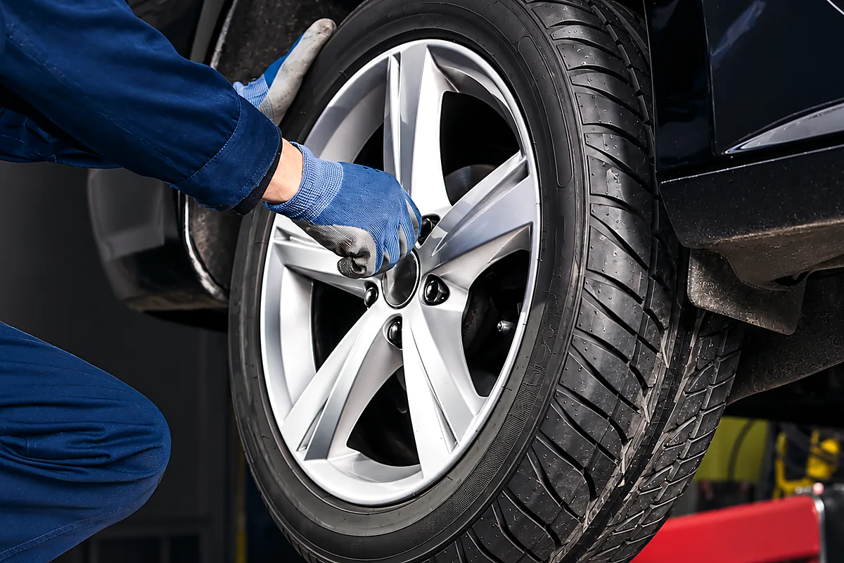 Tire service at Nutley Street Service Center