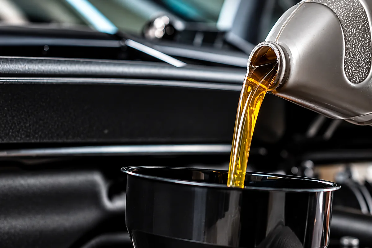 Synthetic oil change service at Nutley Street Service Center