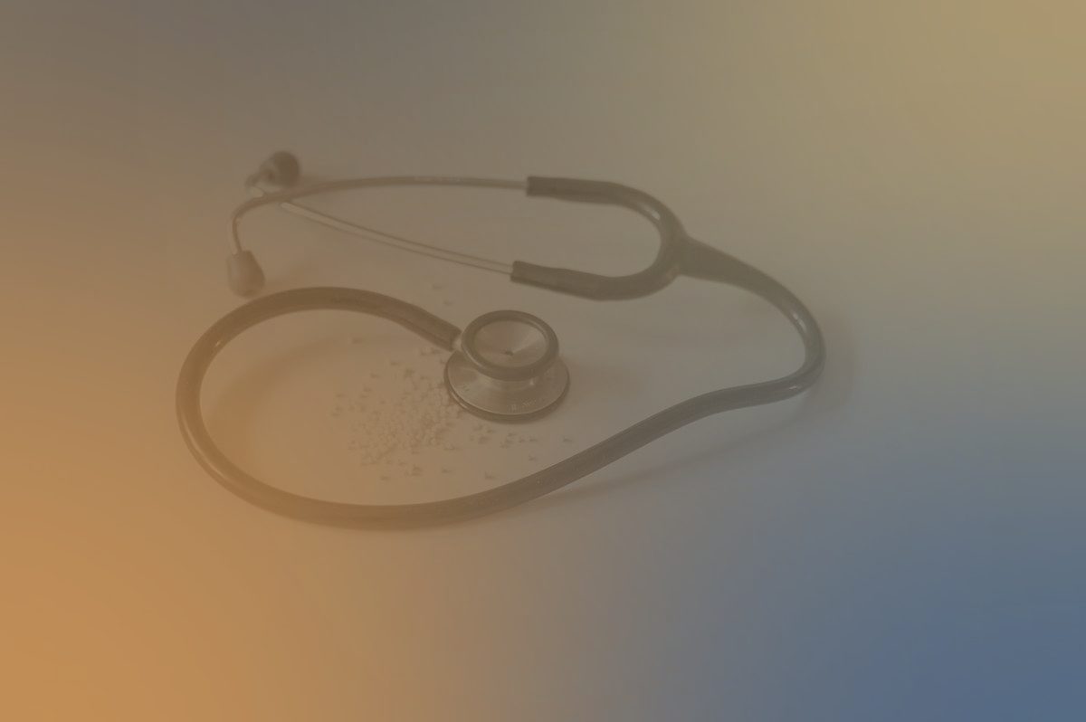 Stethoscope on clean surface