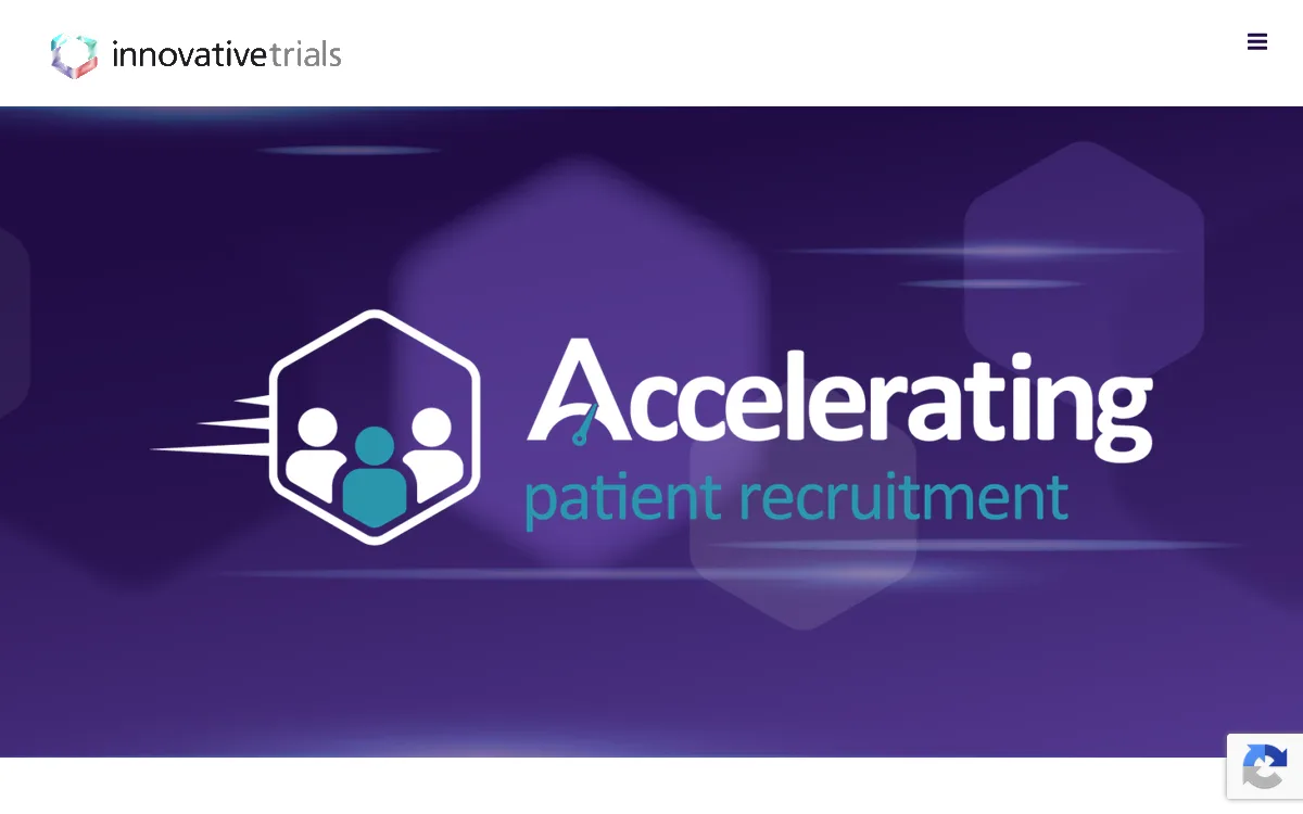 Science 37 homepage, a direct-to-patient site among the best clinical trial recruitment companies, showing a clinician arriving at a patient's yellow front door for an at-home study visit