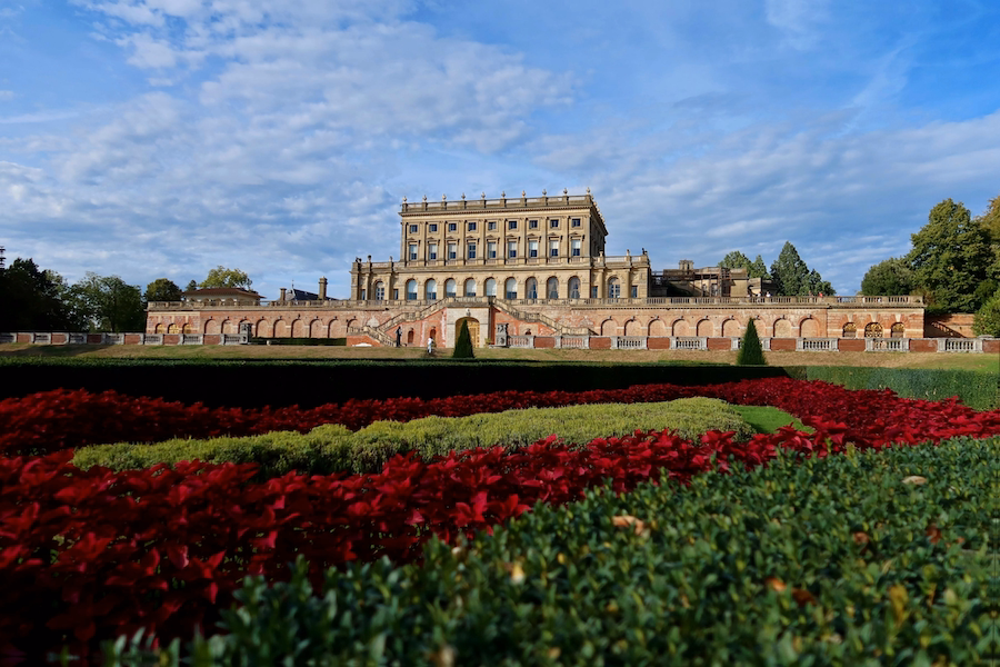 Cliveden House overlooking its formal gardens in Berkshire
