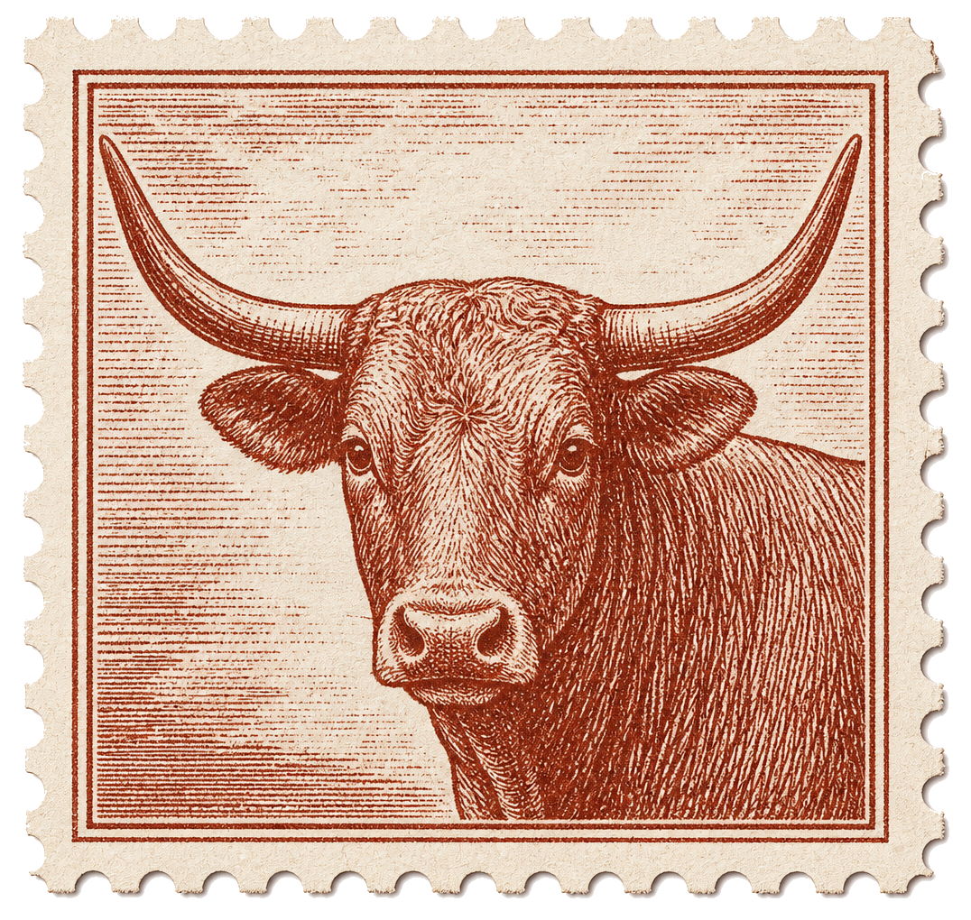 Longhorn stamp
