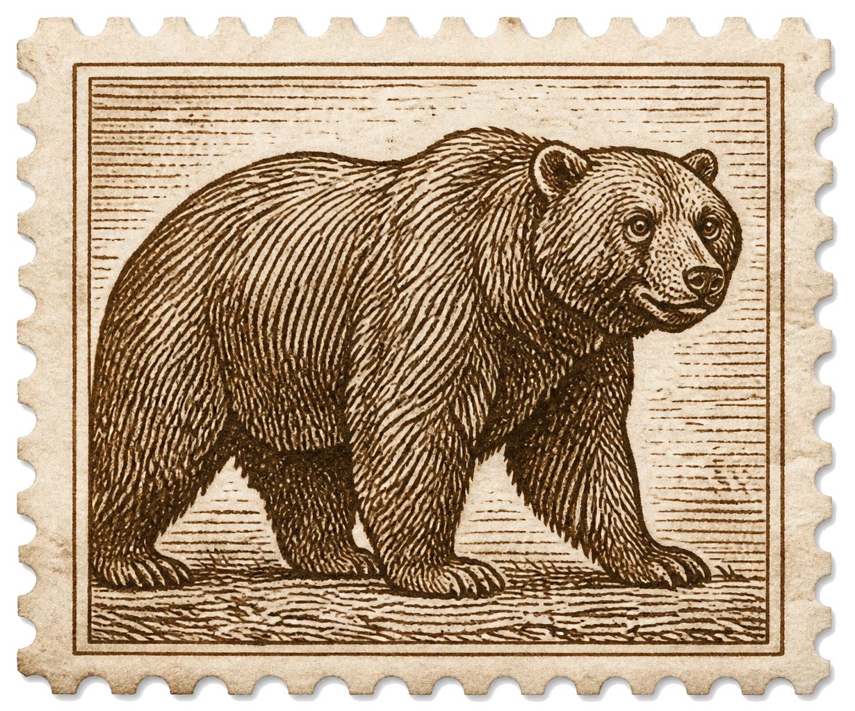 Bear stamp