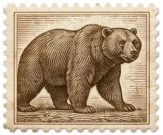 Bear stamp