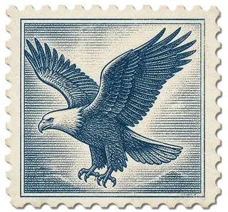 Eagle stamp