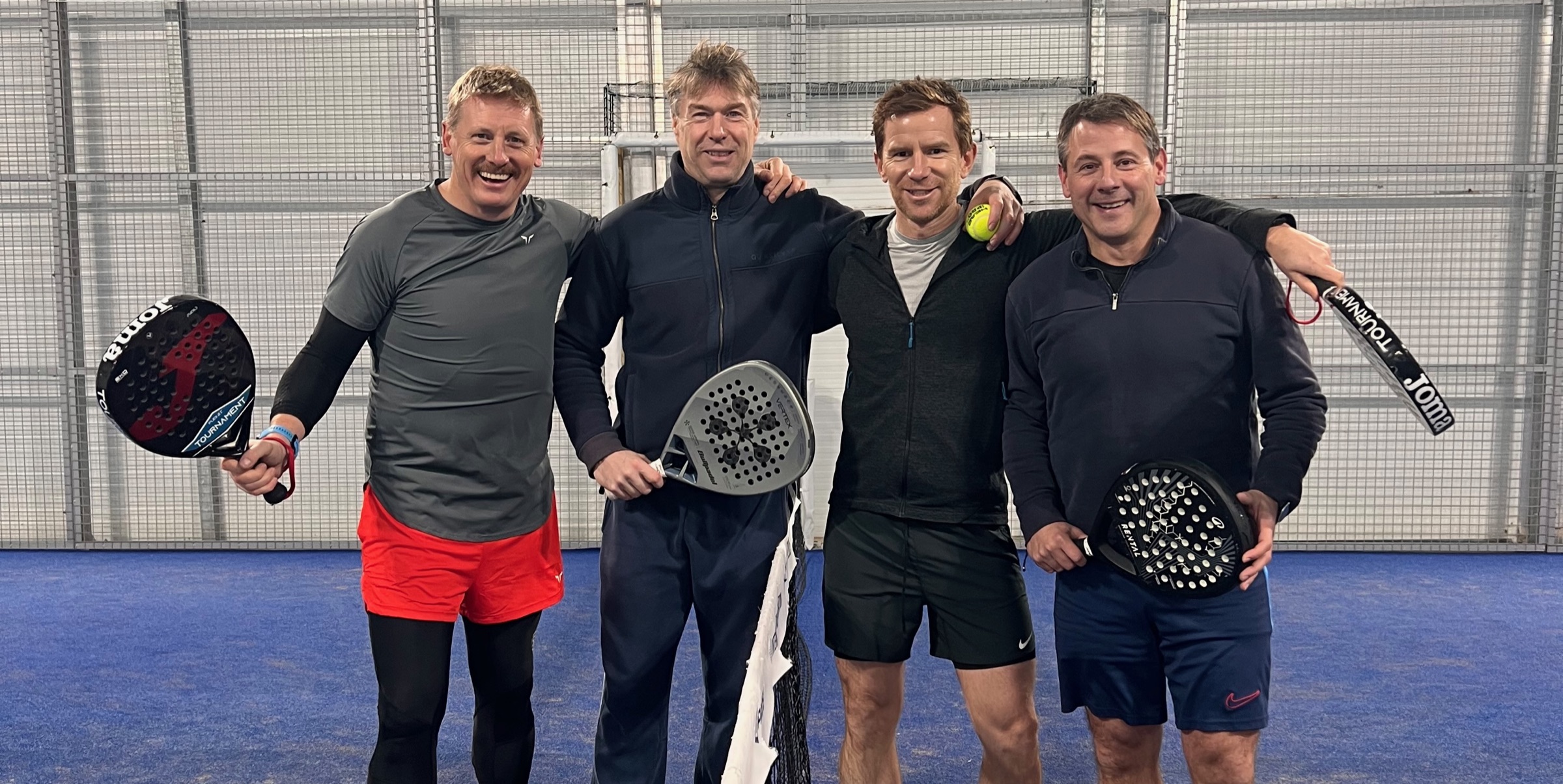 Monumental members playing padel at the Championships