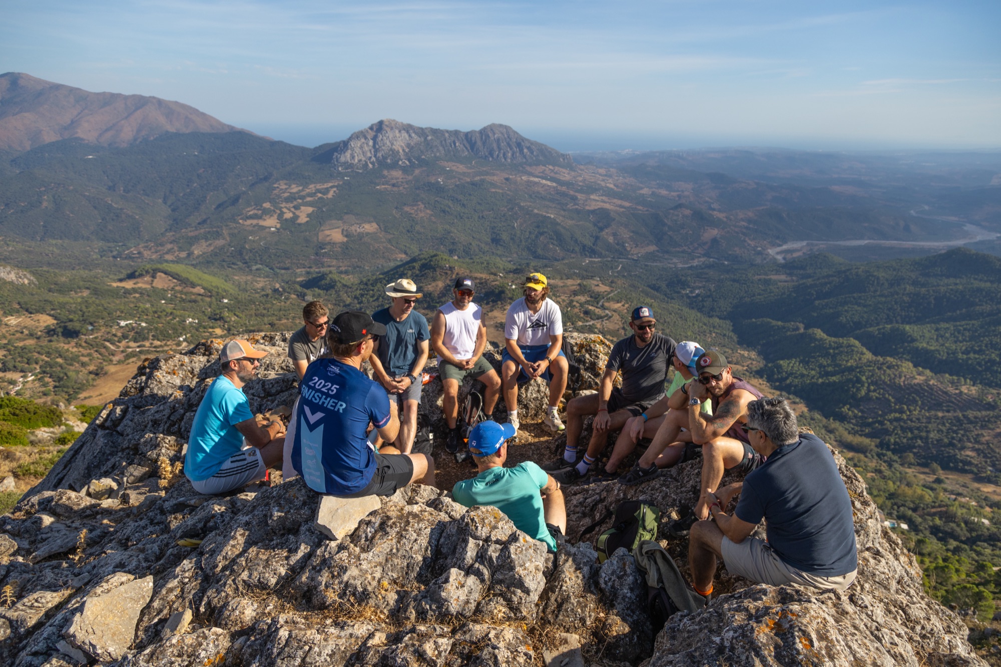 Monumental members in a circle on a mountain in Spain