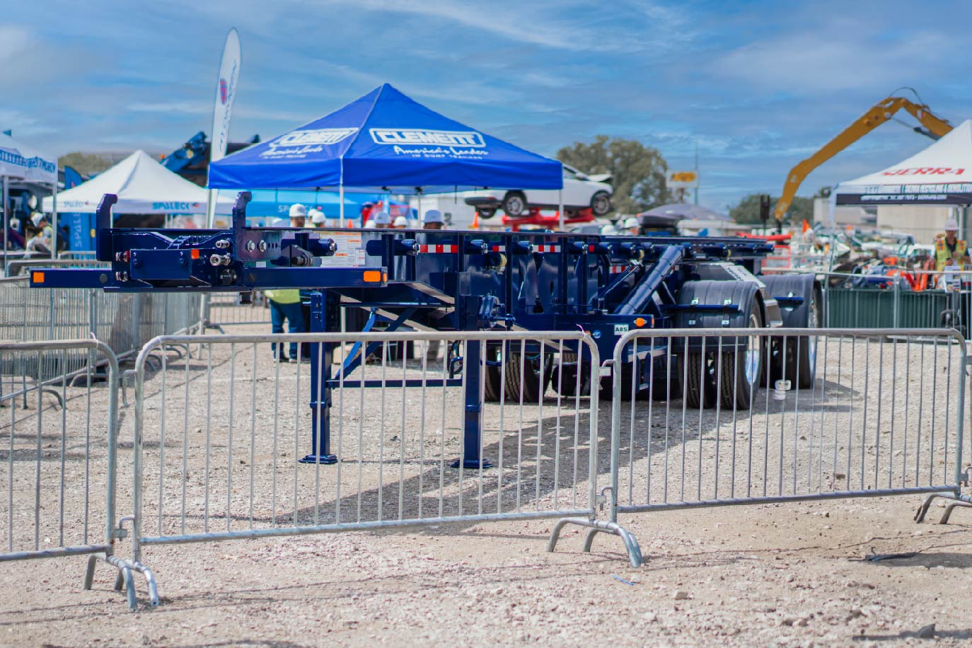 Blue RollStar 2-Box roll-off trailer