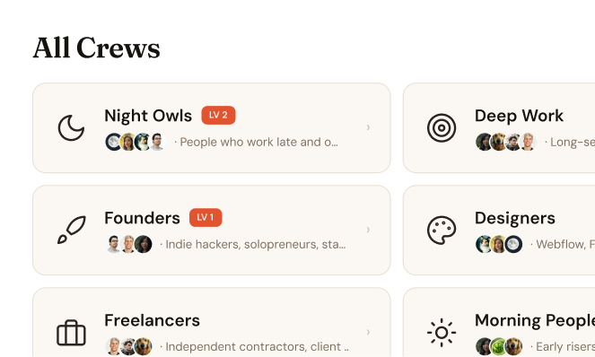 Your crews: The Studio with Maya's room live, and Night Owls with Theo hosting at 9