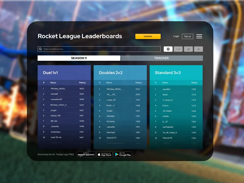 Daily UI Challenge: Day 019 — Leaderboard