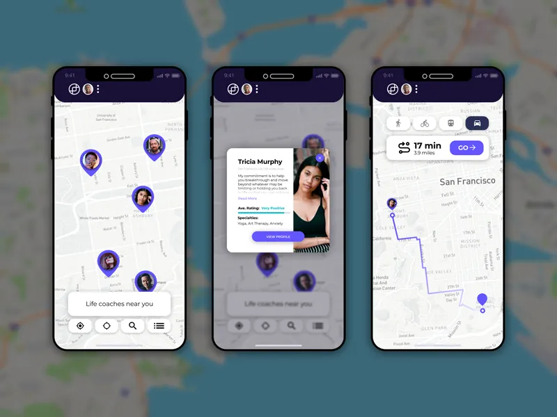 Daily UI Challenge: Day 020 — Location Tracker