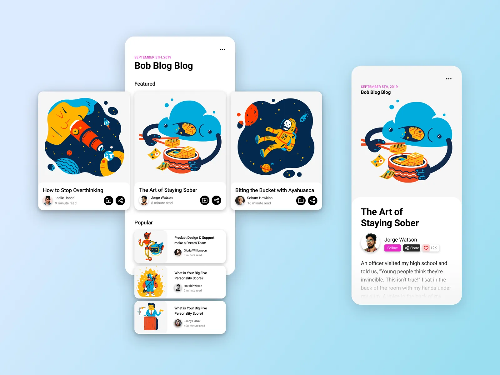 Daily UI Challenge: Day 035 — Blog Post