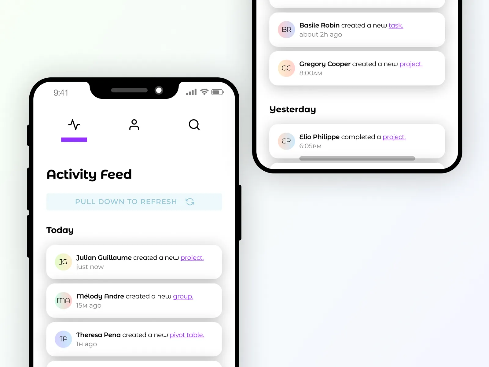 Daily UI Challenge: Day 047 — Activity Feed