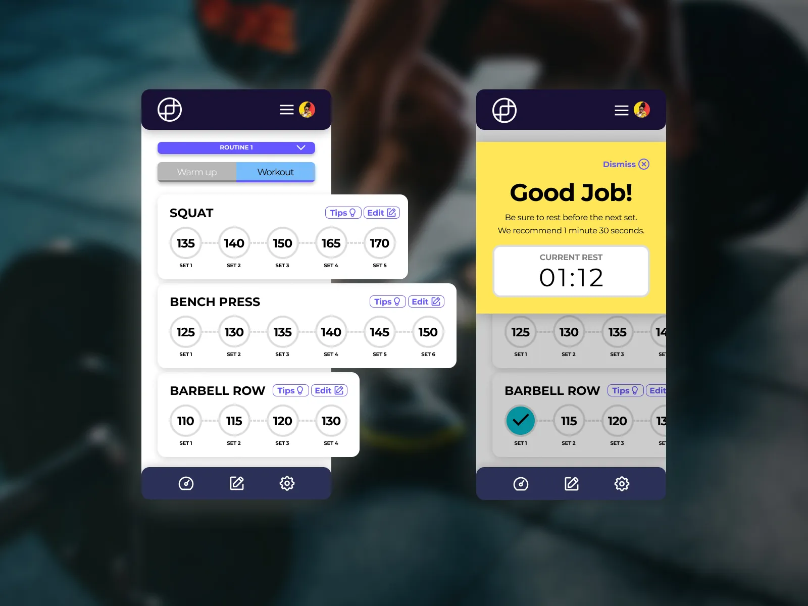 Daily UI Challenge: Day 041 — Workout Tracker