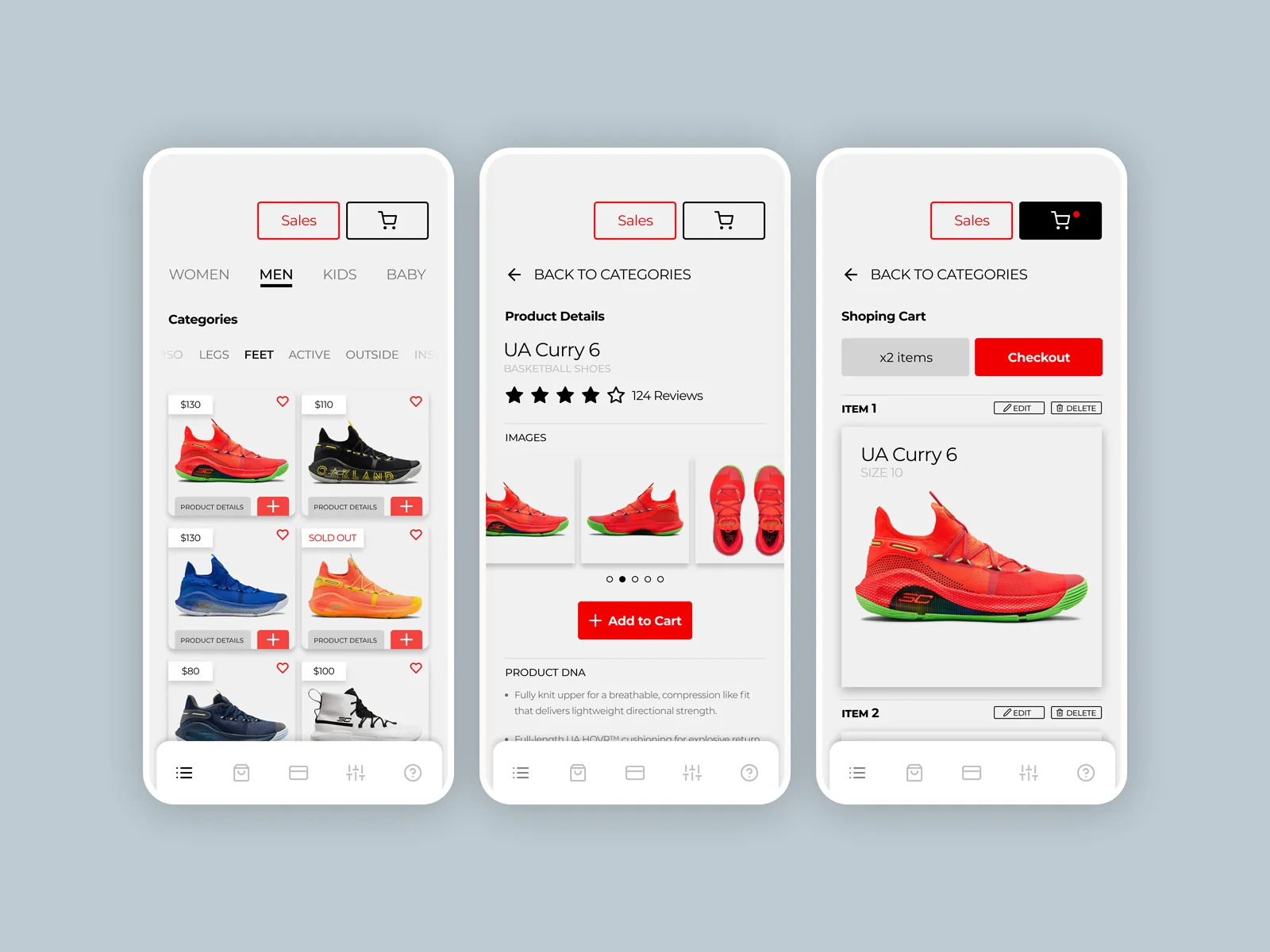 Daily UI Challenge: Day 058 — Shopping Cart