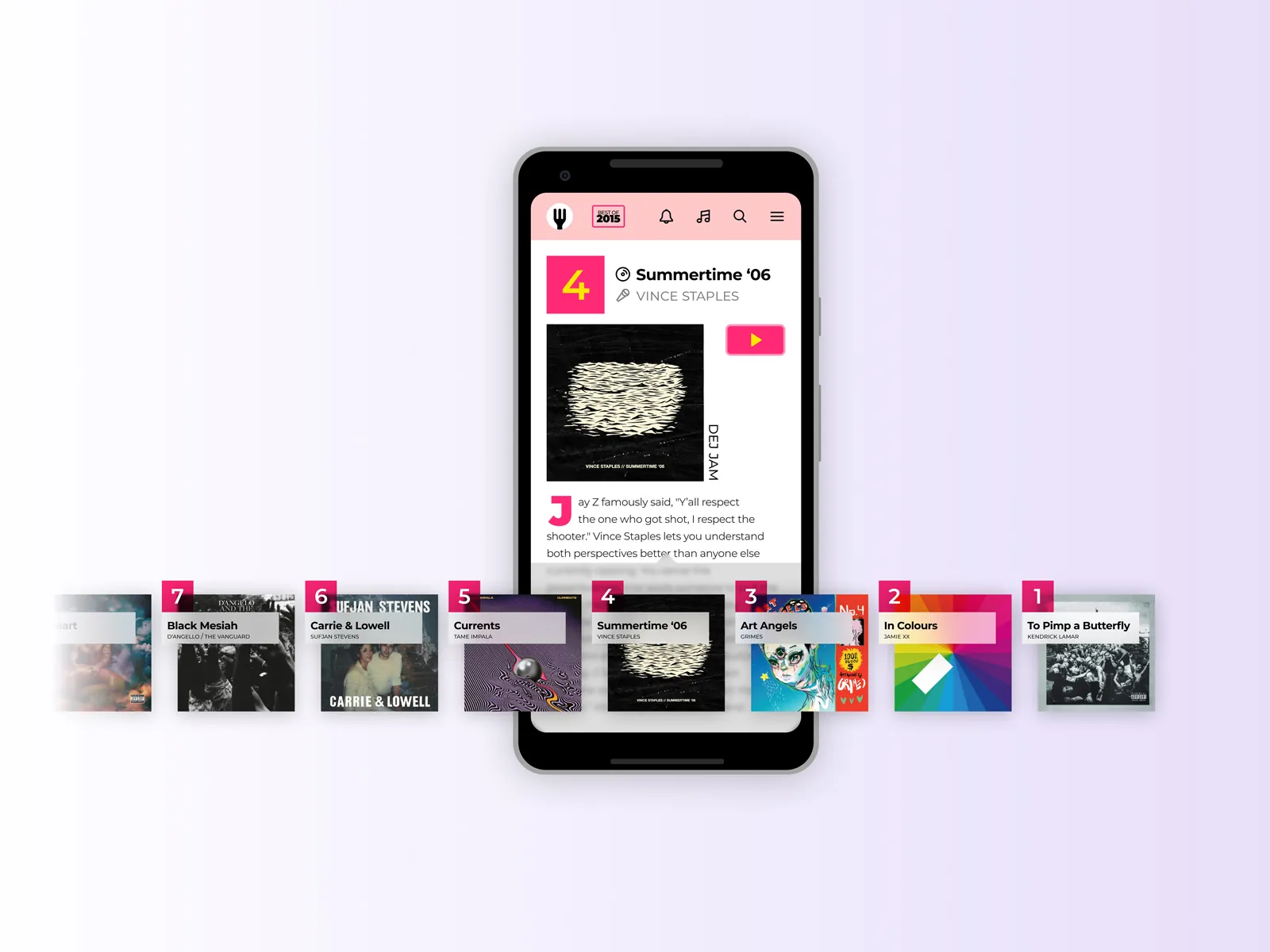 Daily UI Challenge: Day 063 — Best Of 2015