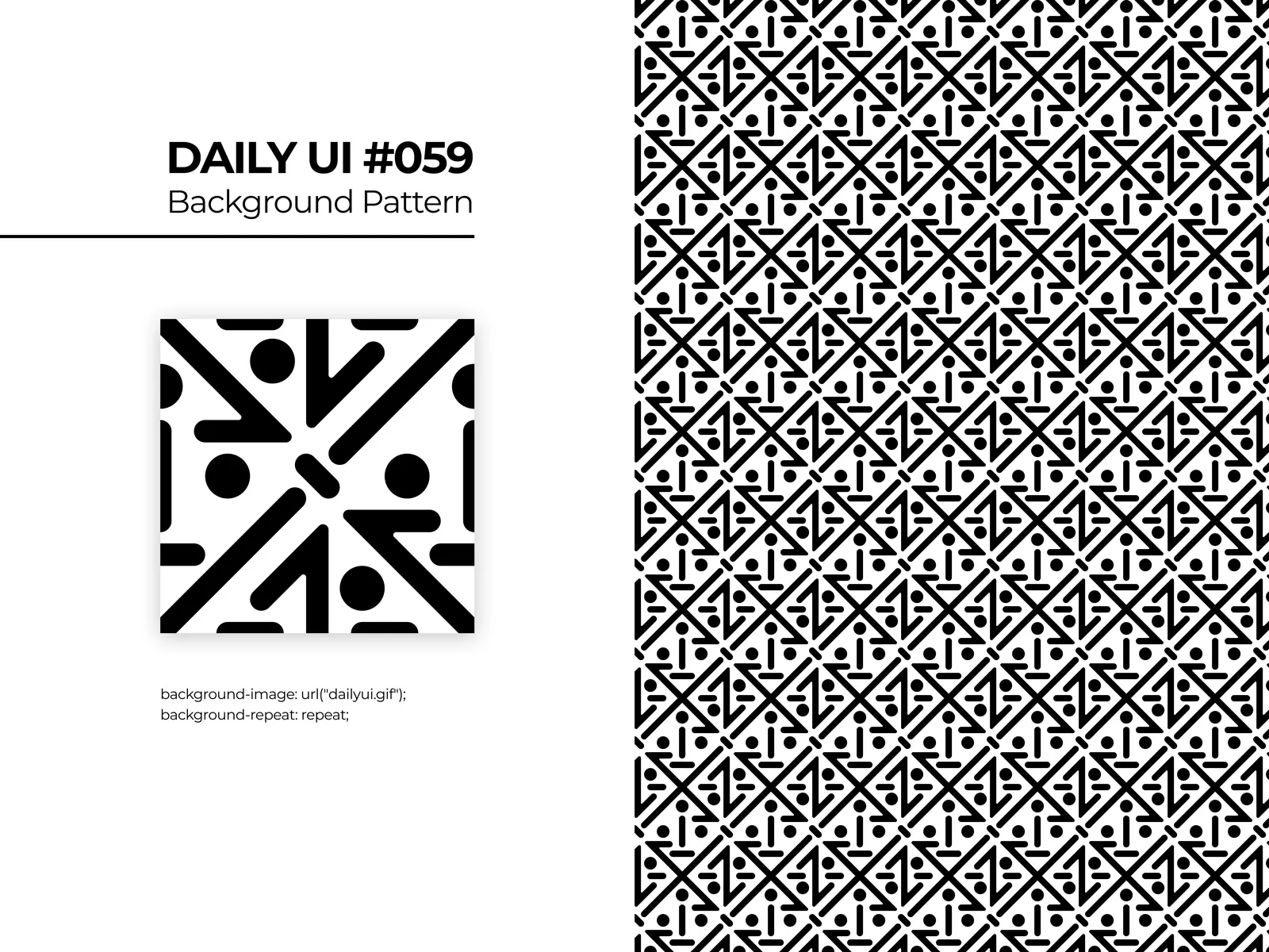 Daily UI Challenge: Day 059 — Background Pattern
