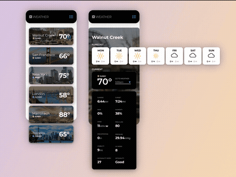 Daily UI Challenge: Day 037 — Weather App