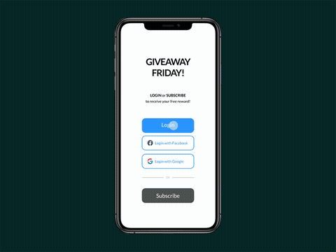 Daily UI Challenge: Day 097 — Giveaway