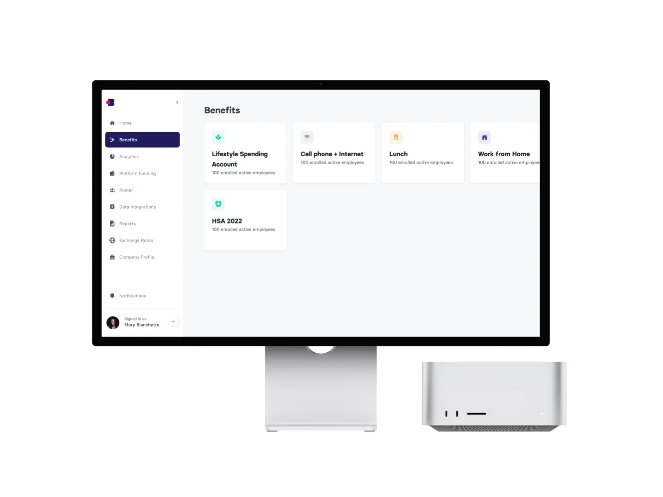 Benepass Admin Dashboard on a desktop screen