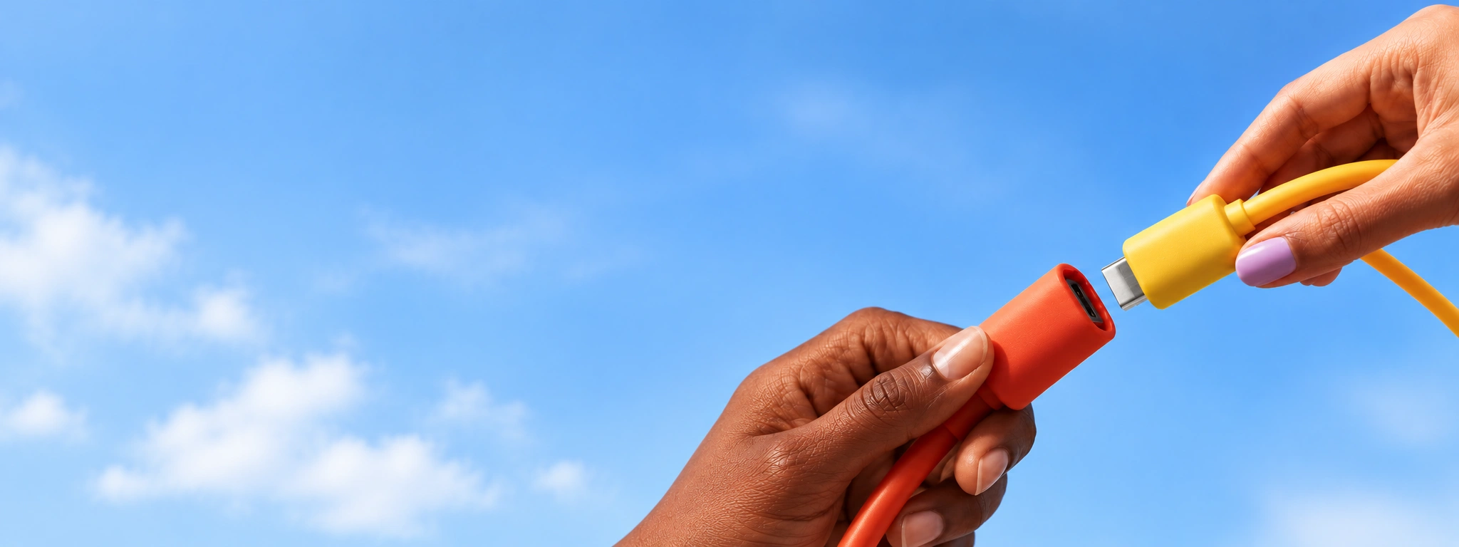 A hand holding a smiley-face stress ball against an orange background