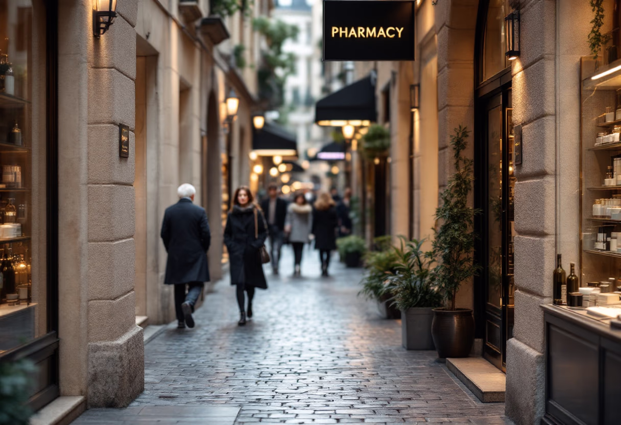 [background image] community or neighborhood view from a pharmacy (for a pharmacy)