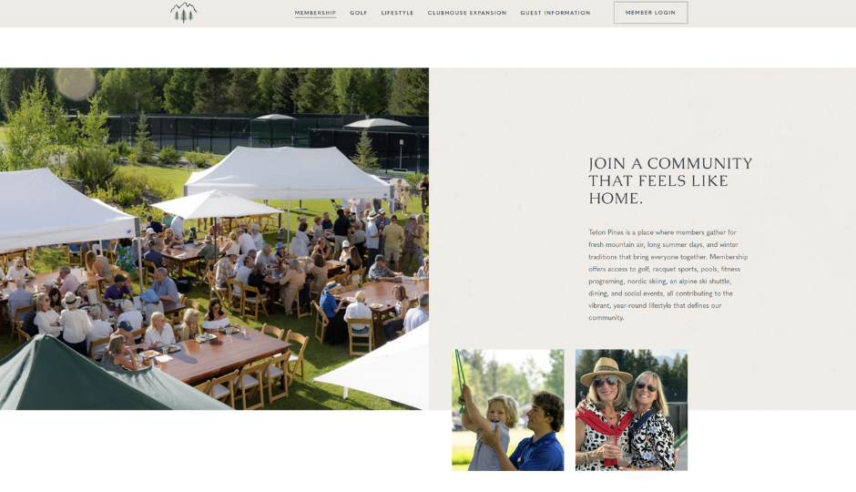 country club website