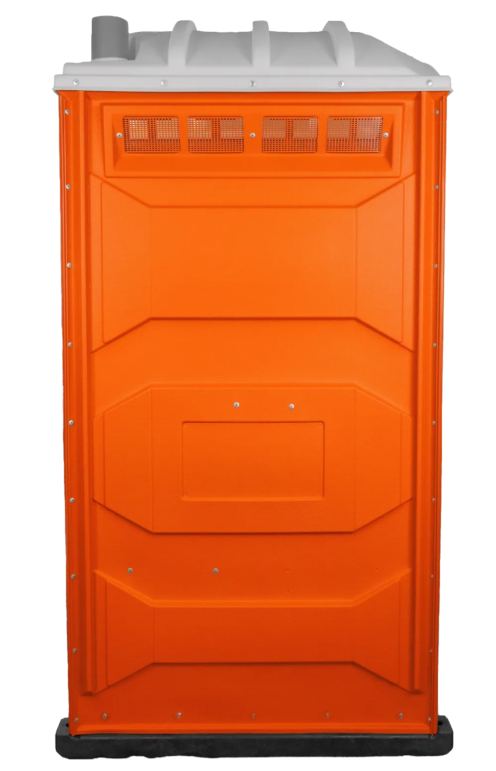 Large portable toilet unit, side view