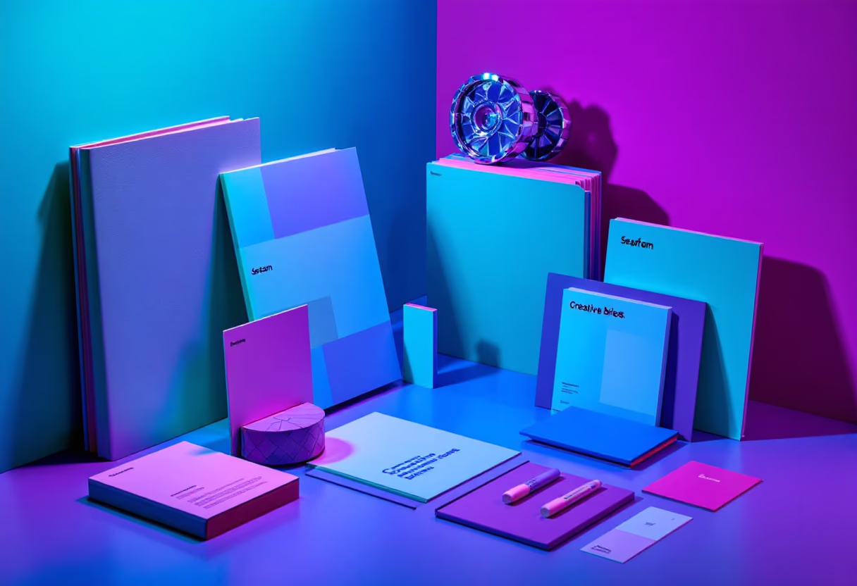 image of branding materials (for a graphic design studio)