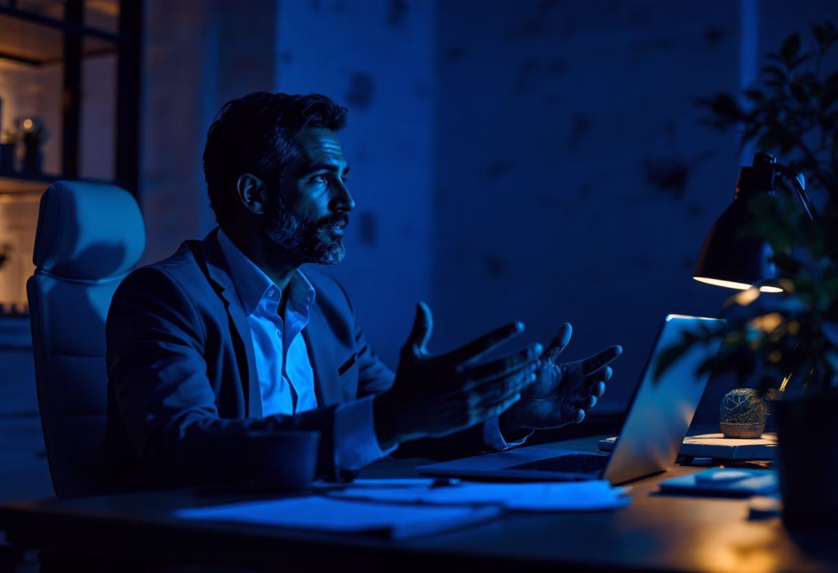 image of consultant advising a business