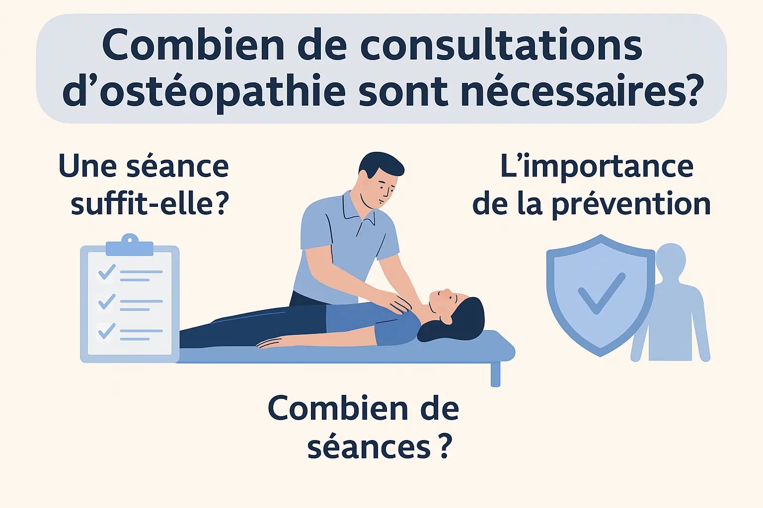 Combien de consultations d’ostéopathie sont nécessaires ?