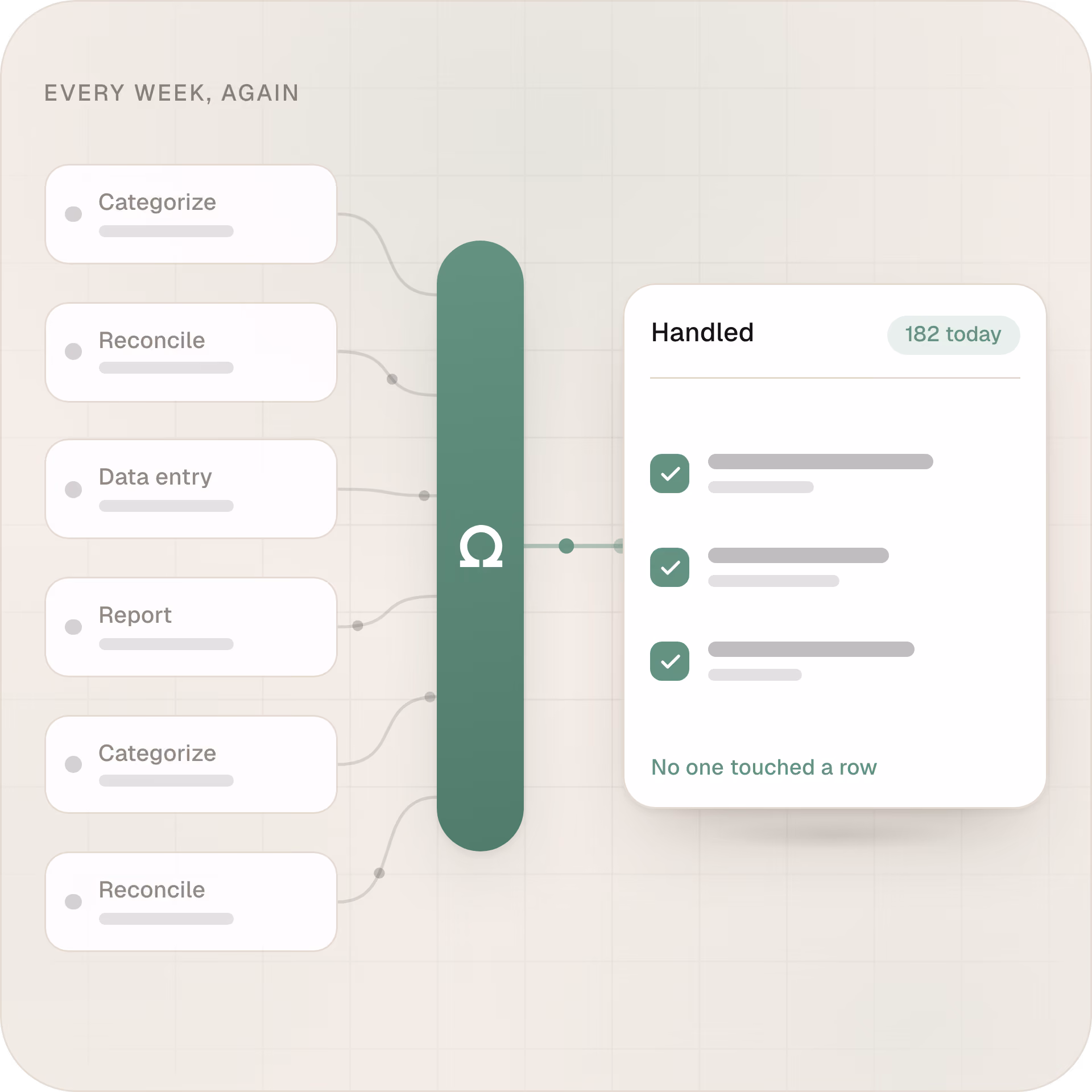 Placeholder: workflow automation builder in Omega