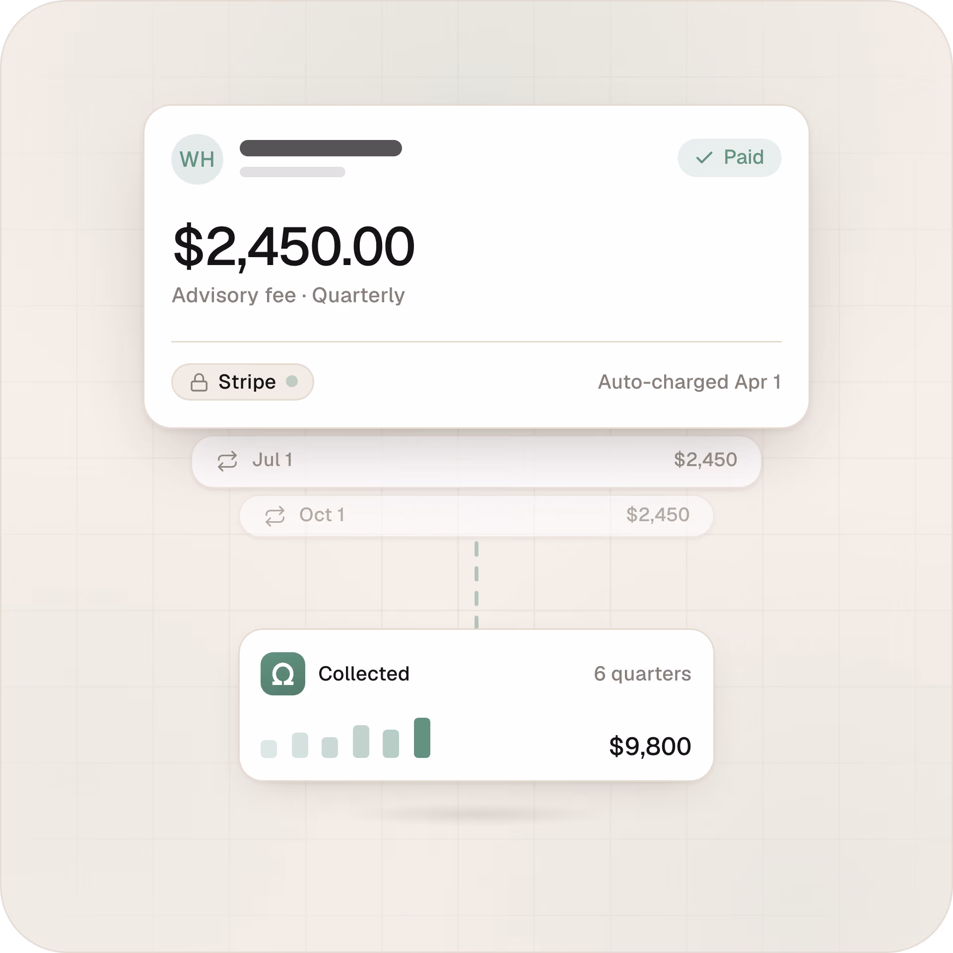 Placeholder for a Billing product screenshot