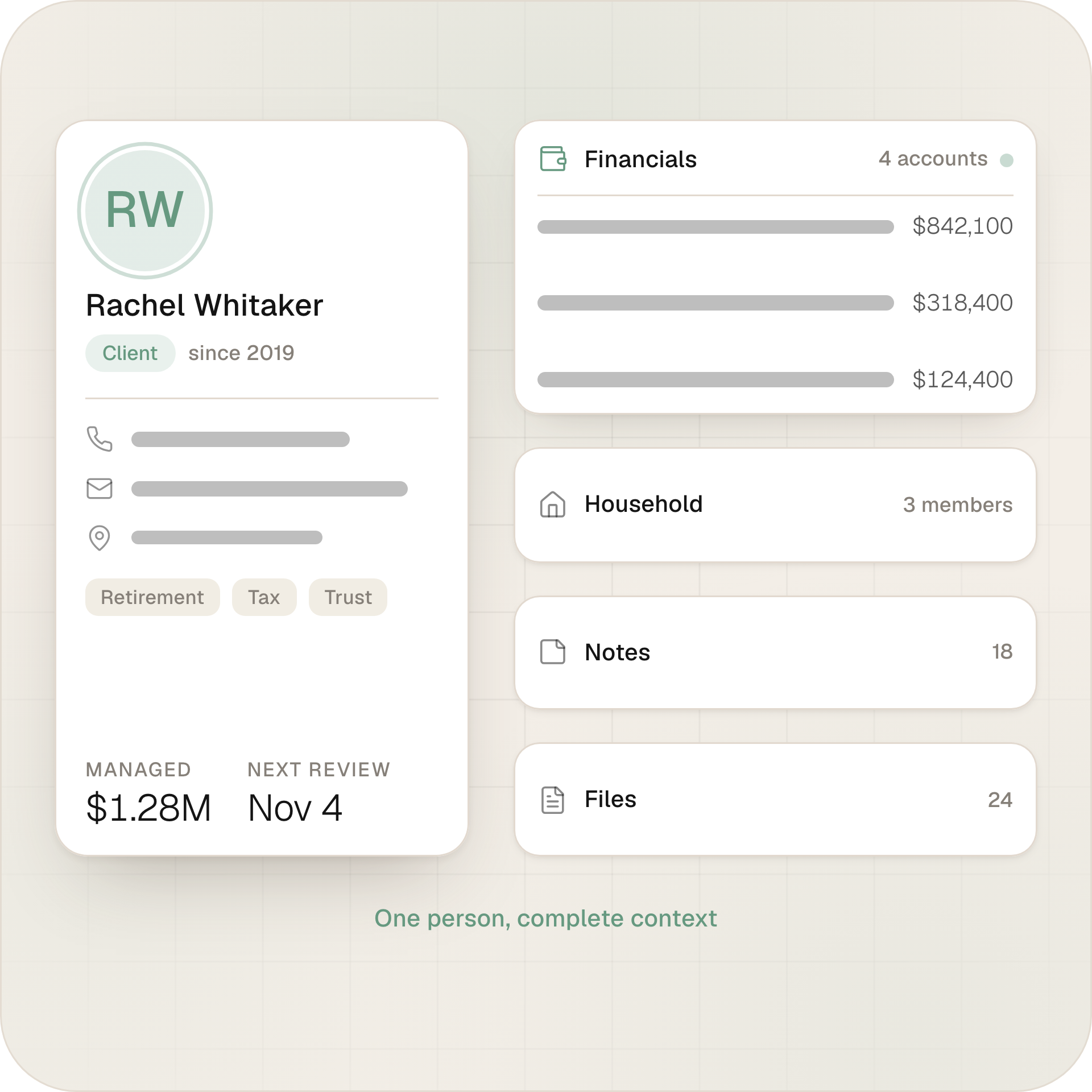 contact management feature in Omega CRM