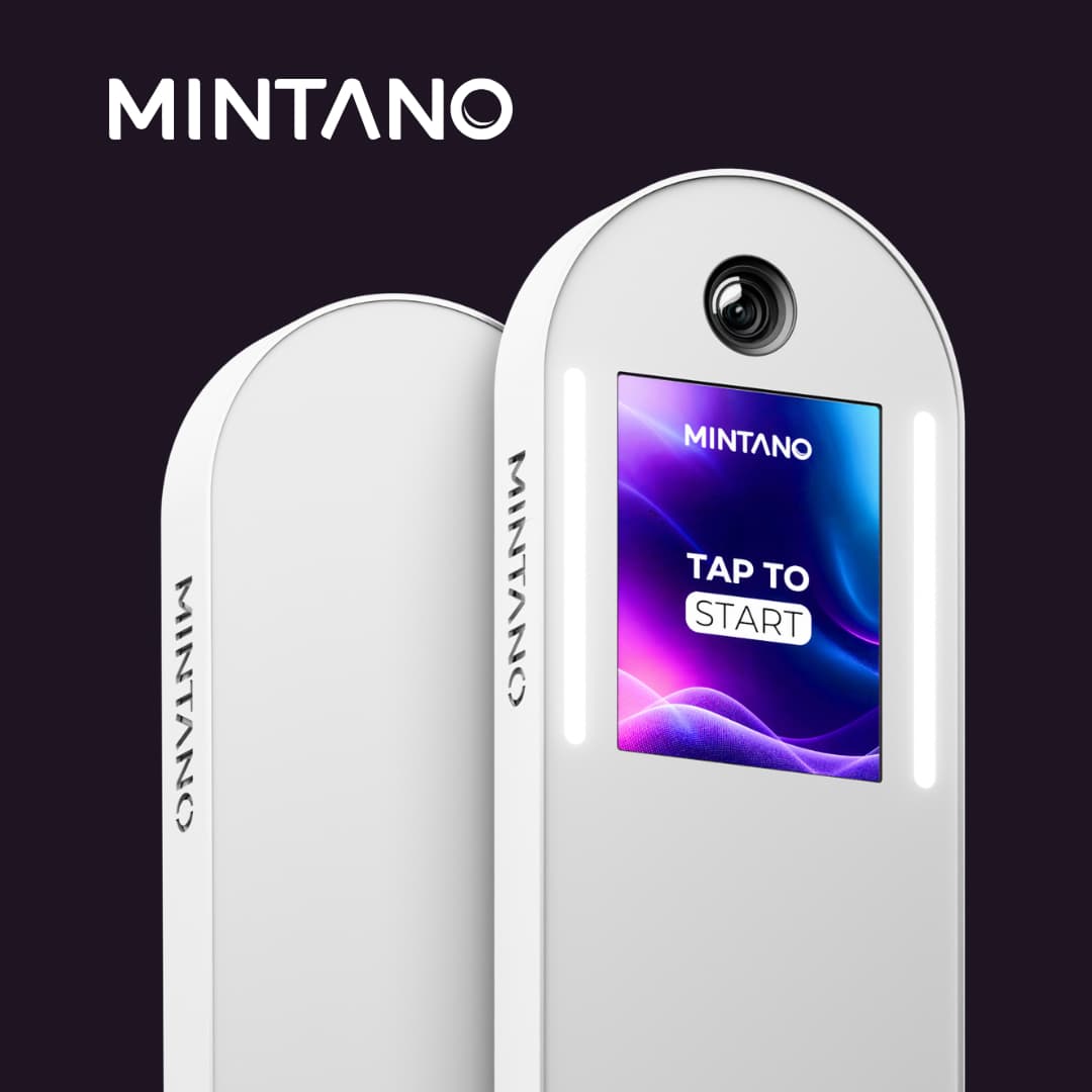 Darstellung der OneMax Fotobox von Mintano.
