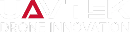 UAVTEKのロゴ、下に「DRONE INNOVATION」と記された文字。