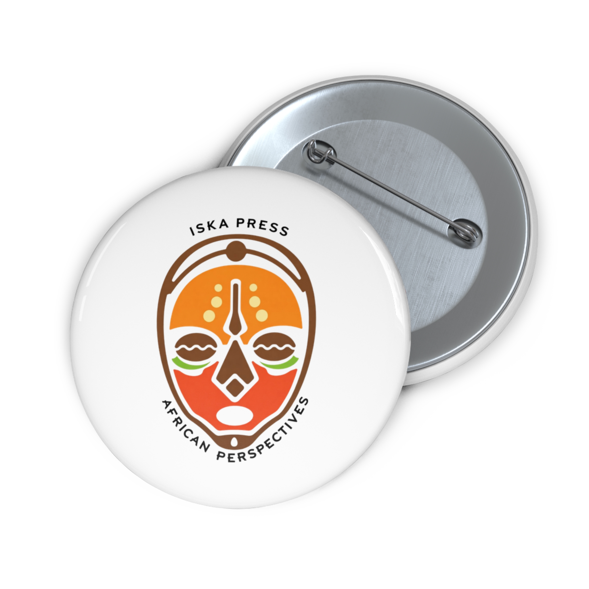 Pin Button — Iska Press African Perspectives Logo Pin