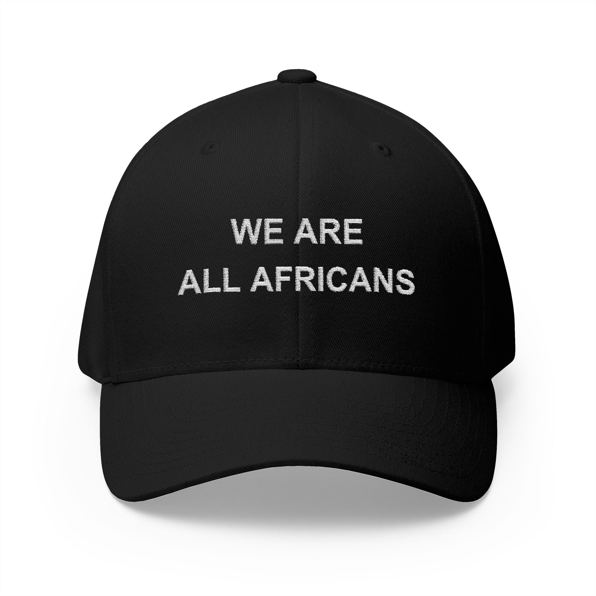 We Are All Africans — Structured Embroidered Cap